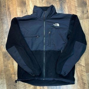 Men’s North Face black fleece full zip jacket medium